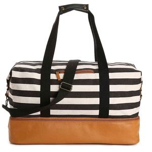 CANVAS WEEKEND TOTE BAG * NEW